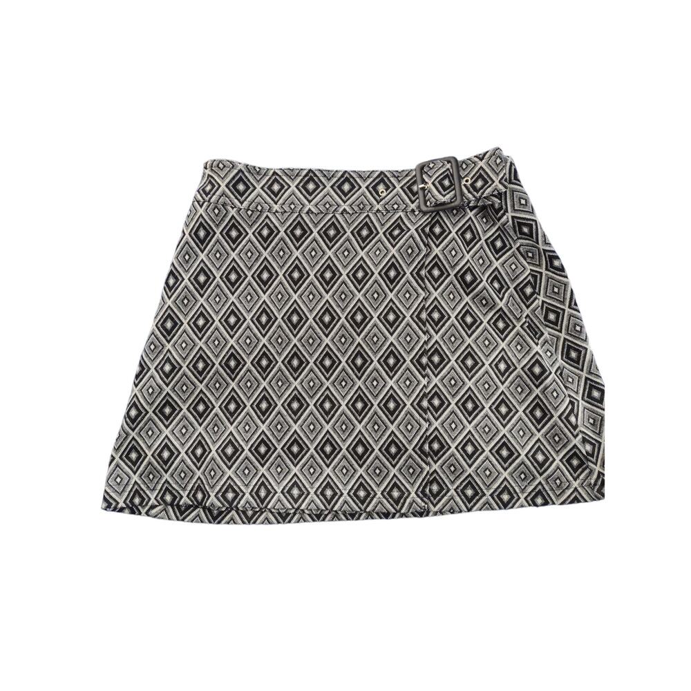 Vintage Express Tricot Belted Wrap Skirt Size 3/4 Preppy Academia School‎ Girl
